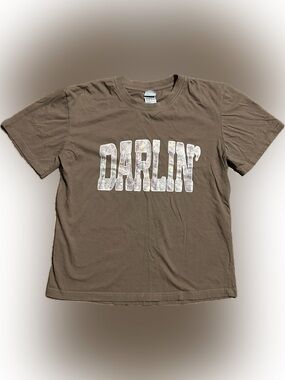 Medium Brown & Camo “Darlin’” T-Shirt